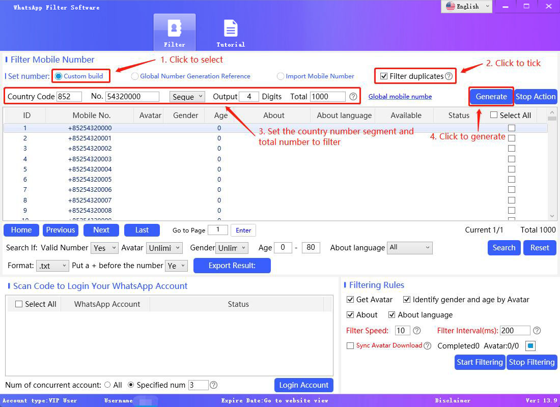 whatsapp filter software