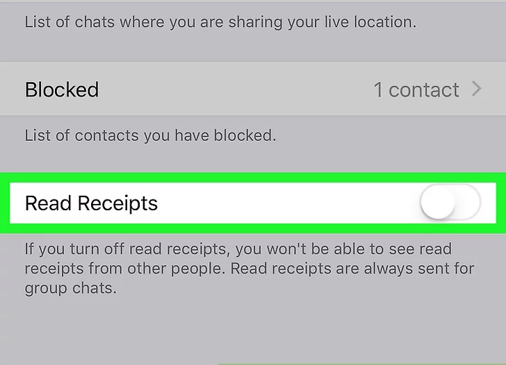 Make sure you have read receipts enabled