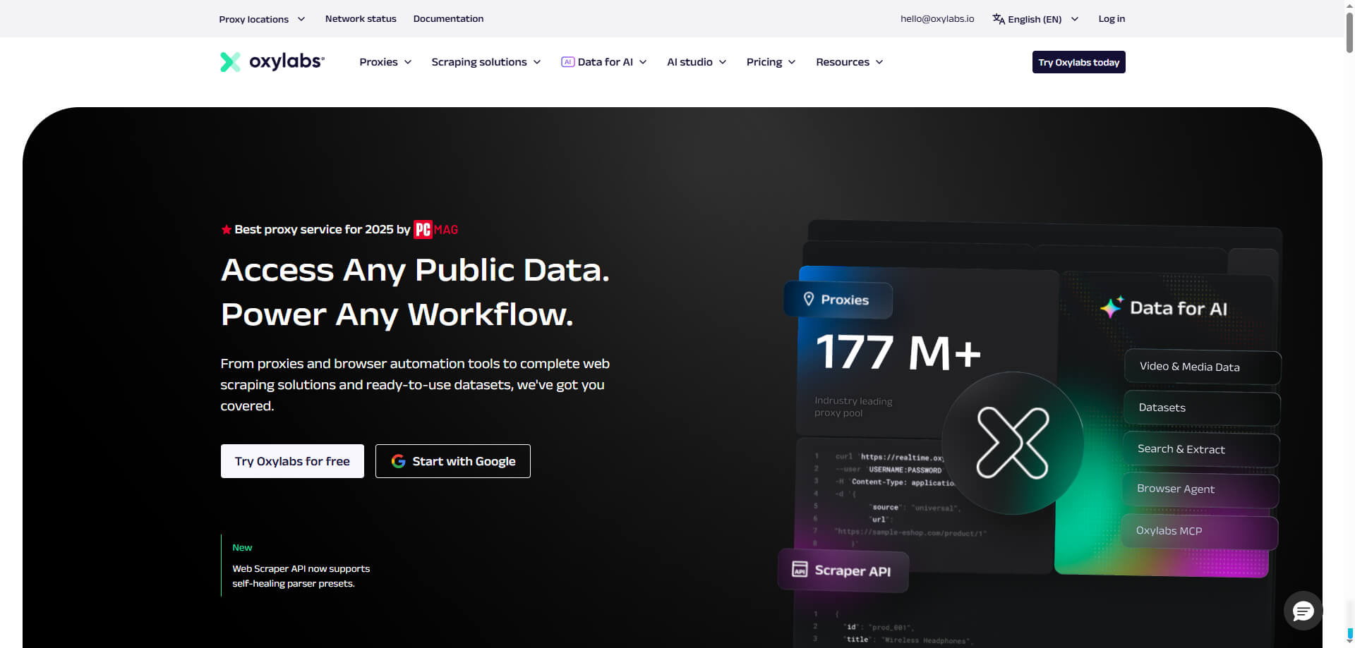 Oxylabs — Stability with Enterprise Support